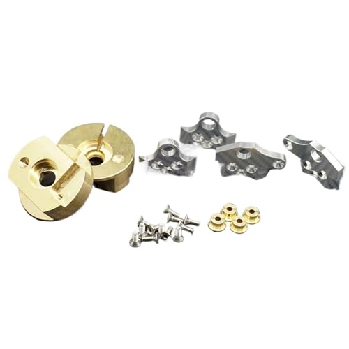 PEGGYLIN Messing Knuckle Portal Abdeckung Achse Gegengewicht Fit for Axial Wraith 90018 1/10 RC Fernbedienung Auto Zubehör Ersatzteile von PEGGYLIN