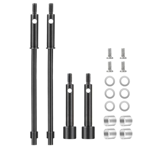 PEGGYLIN Stahlachsen CVD-Gelenk Antriebswelle Messinggewicht Passend for Axial SCX24 Deadbolt C10 Wrangler Gladiator Bronco 1/24 RC Automodell(CVD Drive Shaft) von PEGGYLIN