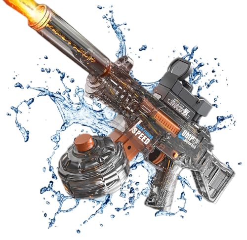 Super Water Gun Long Range, 2024 Neue Water Guns Leistungsstarke ultimative Battle Blaster Langstrecke, kühl und realistisch, manuelle und automatische Modi (Black) von PEKJDS