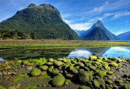 1000 Stück Milford Sound Im Fiordland Nationalpark Neuseeland Puzzle Lindenholz Puzzle Unterhaltung Spielzeug von PEKNUX