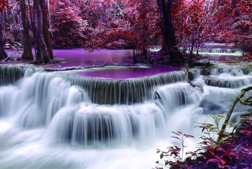 1000 Stück Puzzle Für Erwachsene „Wasserfall Im Wald“ Puzzle Für Erwachsene Lernspiel Herausforderung Spielzeug-Puzzle Für Erwachsene von PEKNUX