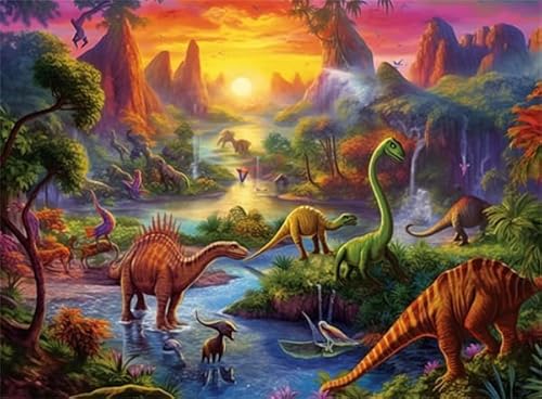 1000 Stück Puzzles Für Erwachsene Im Dunkeln Leuchtende Dino-Landschaft Aus Holz Zum Selbermachen Heimdekoration Wandkunst Spiel Spielzeug Geschenk Für Papa Mama Ehefrau von PEKNUX