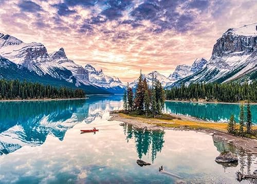 1000 Stück Spirit Island Puzzles Für Erwachsene Maligne Lake Geschenke von PEKNUX