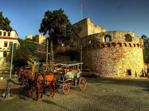 1000 Stück Türkei Cesme Castle Puzzle Kreative Naturlandschaft Hartes Puzzle Holzpuzzle von PEKNUX