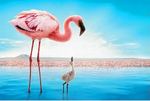 1000 Teile Flamingo Love Das Holzpuzzle Für Erwachsene Lernspielzeug von PEKNUX
