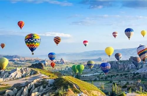 1000 Teile Großes Puzzle Aus Holz Zum Zusammenbauen Von Bildern Heißluftballon Reise Landschaft Spielzeug Für Erwachsene Heimdekoration Spiele von PEKNUX