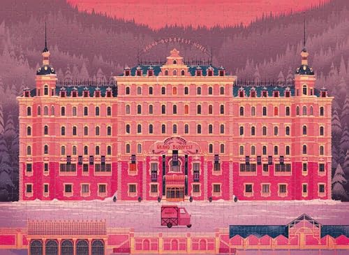 1000 Teile Puzzle Das Grand Budapest Hotel Indoor-Puzzle Familie Herausfordernde Spiele Heimdekoration Geschenke von PEKNUX