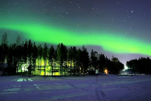 1000 Teile Wunderschönes Polarlicht Das Holzpuzzle Lernspielzeug Für Erwachsene von PEKNUX