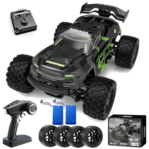 40KM/H Ferngesteuertes Auto ab 8 10 Jahre, 1/18 RC Auto Offroad mit 2 Reifensätzen und 2 Akku 50 Minuten, 2,4GHz Monstertruck Ferngesteuert mit Licht, 4WD Wasserdichter RC Truck für Kinder Erwachsene 40KM/H Ferngesteuertes Auto ab 8 10 Jahre, 1/18 RC Auto Offroad mit 2 Reifensätzen und 2 Akku 50 Minuten, 2,4GHz Monstertruck Ferngesteuert mit Licht, 4WD Wasserdichter RC Truck für Kinder Erwachsene von PENGBU RC