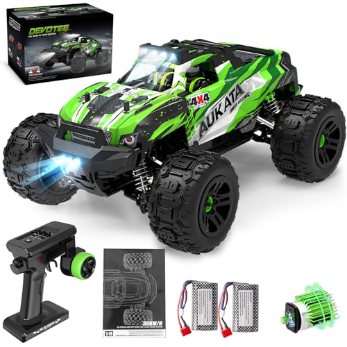 Ferngesteuertes Auto ab 8 10 Jahre, 1/18 RC Auto Offroad, 4WD 36+km/h Remote Control Car, 2,4 GHz All Terrain Wasserdicht Monstertruck Geländewagen Ferngesteuert von PENGBU RC