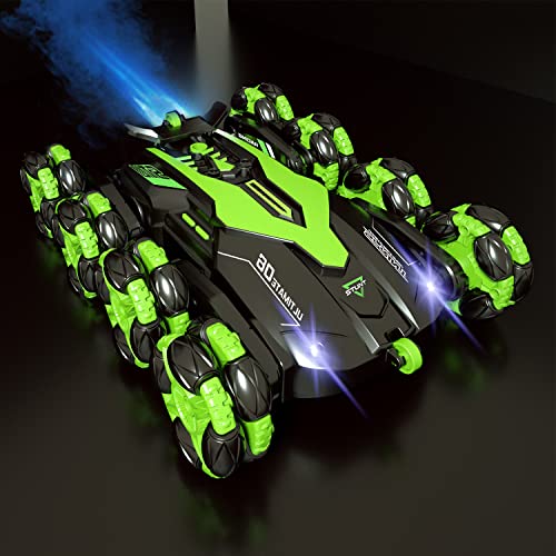 Ferngesteuertes Auto ab 6 8 10 Jahre, RC Auto mit Fernbedienung mit LED Lights und Sprühnebel, 2,4GHz 1/16 RC Drift Car mit 360° Drehbares, Spielzeug ab 4 5 6 8 10 Jahre Jungen von PENGBU RC