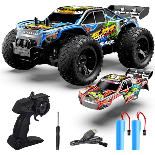 Monster Truck Ferngesteuert ab 3 4 6 8 Jahre, 1:18 Ferngesteuertes Auto mit Karosserielicht/Zwei Gehäuse, 20km/h RC Monstertruck, 2,4GHz Monster Trucks für Junge Kinder Monster Truck Ferngesteuert ab 3 4 6 8 Jahre, 1:18 Ferngesteuertes Auto mit Karosserielicht/Zwei Gehäuse, 20km/h RC Monstertruck, 2,4GHz Monster Trucks für Junge Kinder von PENGBU RC