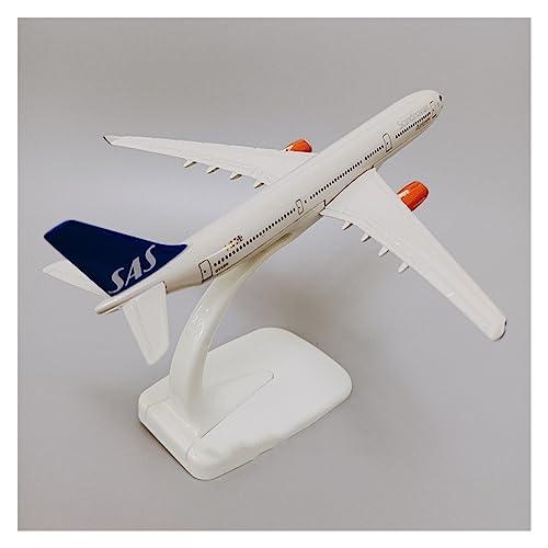 Ferngesteuertes Flugzeug 16 cm Air Scandinavian SAS Airbus 330 A330 Airlines Flugzeugmodell Airways Air Plane Modellmaßstab Druckgussflugzeug von PENGJ