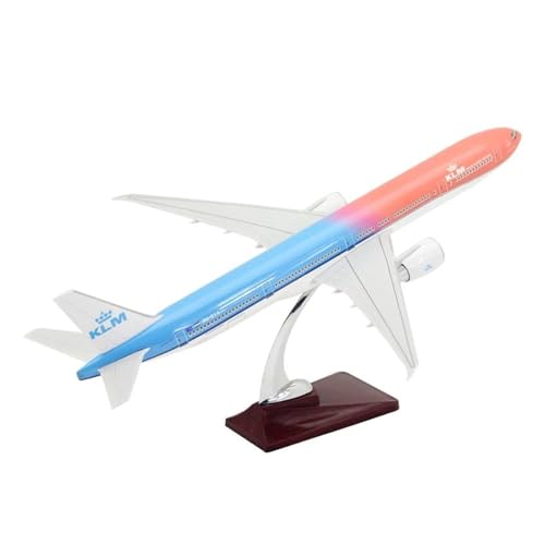 Ferngesteuertes Flugzeug Für Royal Dutch Airlines Flugzeug Boeing B777 Flugzeugmodell AIR KLM Orange Pride Resin Druckguss Sammlerstück Display 47CM von PENGJ