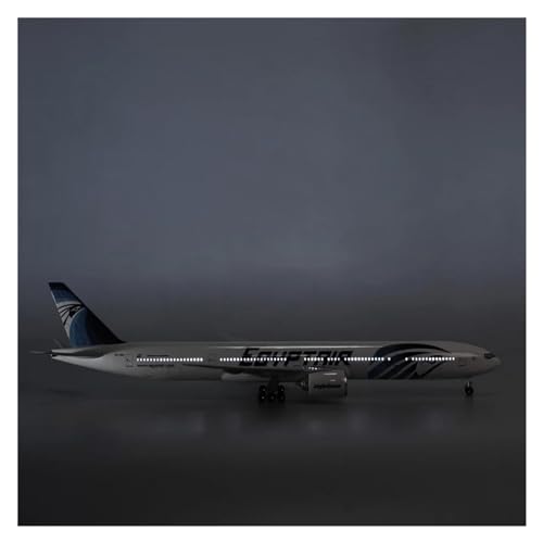 Ferngesteuertes Flugzeug Pour La Compagnie Aérienne Égyptienne B777 Modèle D'avion D'aviation, Affichage De - Souvenir Avion Debout Avec Roue 47CM(with light) von PENGJ