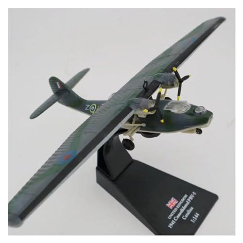 PENGJ Ferngesteuertes Flugzeug 1/144 WW2 Konsolidiertes PBY 5 Catalina Aircraft Fighter Canso Amphibienflugzeug-Druckgussfahrzeug-Modellspielzeug von PENGJ