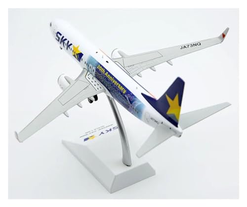 PENGJ Ferngesteuertes Flugzeug 1:200 JC Wings EW2738011 Skymark Airlines Boeing B737-800 Druckguss-Flugzeug Jet-Modell JA73NQ von PENGJ