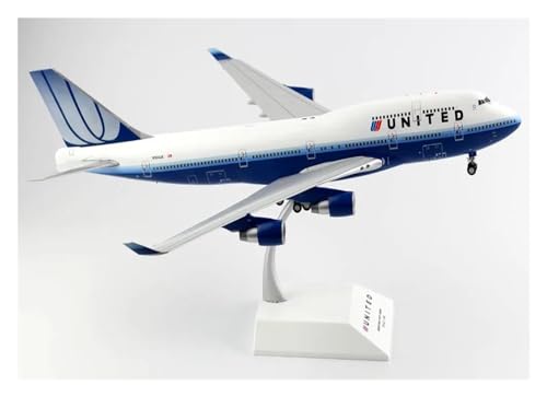 PENGJ Ferngesteuertes Flugzeug 1:200 JC Wings XX2266 United Airlines „Star Alliance“ Boeing B747-400 Druckguss-Flugzeug Jet Modell N104UA von PENGJ