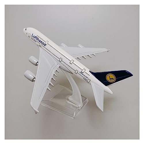 PENGJ Ferngesteuertes Flugzeug 16 cm Diecast Flugzeug Deutschland AIR Lufthansa Modell Für Airbus 380 A380 Airlines Airways Modell Flugzeug Geschenke von PENGJ