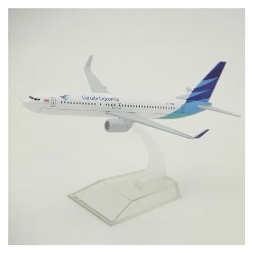 PENGJ Ferngesteuertes Flugzeug 16 cm Großes Flugzeugmodell Boeing B737-800, Indonesisches Luftfahrt-Druckguss-Legierungsflugzeug Im Maßstab 1:400 von PENGJ