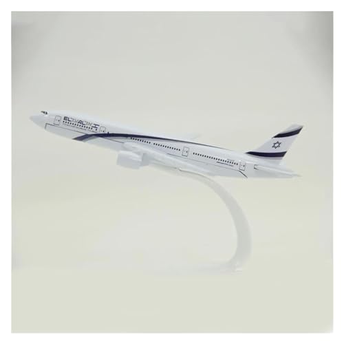 PENGJ Ferngesteuertes Flugzeug 16 cm Israel Airlines Boeing 777, Druckguss, Luftfahrt-Passagierflugzeug Im Maßstab 1:400, Statisches Modell Aus Legierung von PENGJ