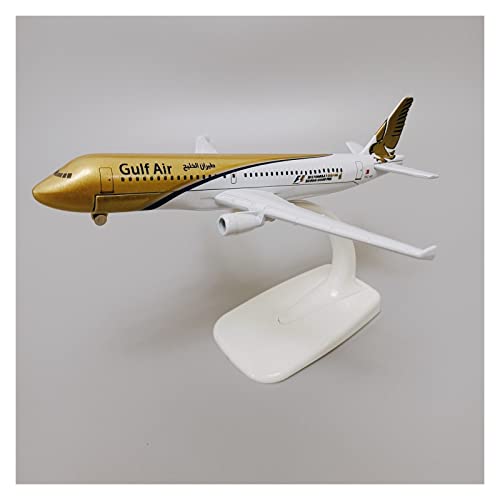 PENGJ Ferngesteuertes Flugzeug 16 cm Legierungsmetall GULF Air A320 Airlines Flugzeugmodell Airbus 320 Airways Druckguss-Flugzeugmodell Mit Ständer Flugzeuggeschenke von PENGJ