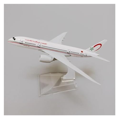 PENGJ Ferngesteuertes Flugzeug 16 cm Legierungsmetall Royal Air Maroc Airlines B787 Boeing 787 Flugzeugmodell Airways Modellflugzeug Druckguss von PENGJ