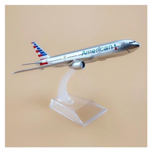 PENGJ Ferngesteuertes Flugzeug 16 cm USA Air American AA B777 Boeing 777 Airways Airlines Metalllegierung Flugzeugmodell Flugzeugmodell von PENGJ