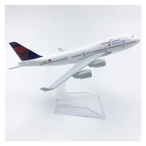 PENGJ Ferngesteuertes Flugzeug 16CM 1:400 Modell Diecast Legierung Flugzeug Air Delta Airlines Display Spielzeug Dekoration Mit Ständer von PENGJ