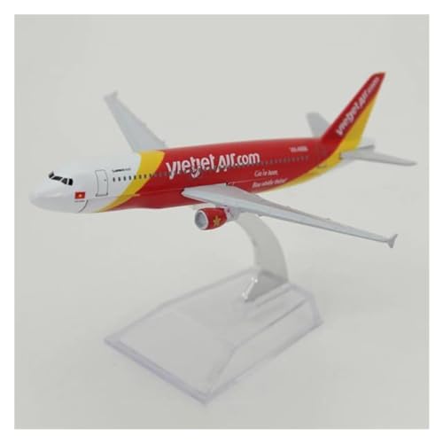 PENGJ Ferngesteuertes Flugzeug 16cm Vietnam Airlines Airbus A320 Druckguss-Luftfahrtflugzeug Im Maßstab 1:400 Vn-a668 Legierungsflugzeugmodell von PENGJ