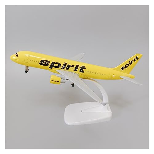 PENGJ Ferngesteuertes Flugzeug 20 cm Für USA Air Spirit Airbus 320 A320 Airlines Diecast Flugzeug Modell Flugzeug Flugzeug Flugzeug Modell W Räder Halter von PENGJ