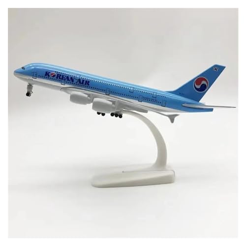 PENGJ Ferngesteuertes Flugzeug 20 cm Legierung Metall Korea Korean Air Airbus 380 A380 Airways Flugzeug Modell Druckguss Flugzeug Modell Flugzeug W Räder Spielzeug von PENGJ