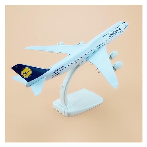 PENGJ Ferngesteuertes Flugzeug 20cm Für Deutsche Lufthansa Airlines B747 Flugzeug Modell Für Lufthansa Boeing 747 Airways Flugzeug Modell Stehen Flugzeug Geschenke von PENGJ