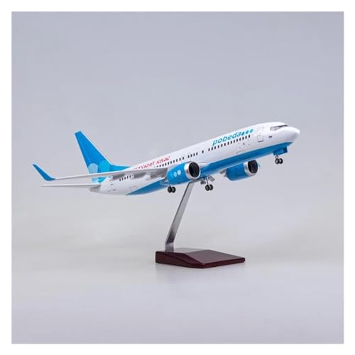 PENGJ Ferngesteuertes Flugzeug 47 cm Großes Modell Der Russischen Victory Airlines Boeing 737 Im Maßstab 1:85, Flugzeug Aus Druckgussharz, Spielzeug(No light) von PENGJ