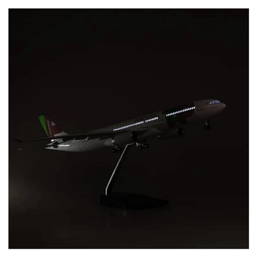 PENGJ Ferngesteuertes Flugzeug 47CM Maßstab 1:135 Druckgussharzmodell Air Portugal Airbus A330 Flugzeug Flugzeugsammlung Ausstellungsspielzeug(with light) von PENGJ