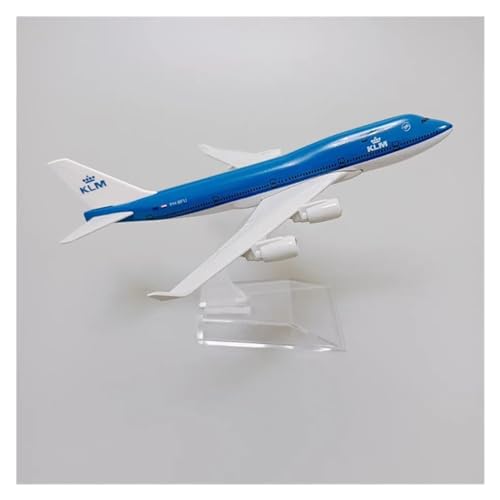 PENGJ Ferngesteuertes Flugzeug Air Netherlands KLM B747 Boeing 747 Airlines Druckguss-Flugzeugmodell Im Maßstab 1:400 von PENGJ