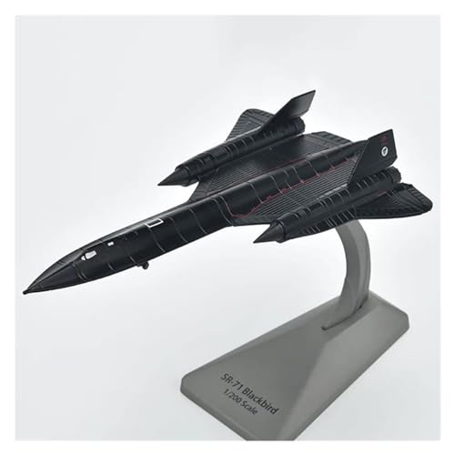 PENGJ Ferngesteuertes Flugzeug Blackbird Aufklärungsflugzeug Militär United States Air Force SR71 Miniatur-Druckguss-Legierungsmodelle Im Maßstab 1:200 von PENGJ