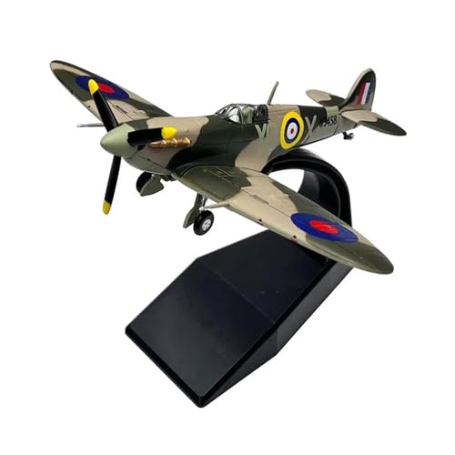 PENGJ Ferngesteuertes Flugzeug Britisches Spitfire-Kampfflugzeug Aus Metalldruckguss Im Maßstab 1:72, Flugzeug-Ornament-Modell von PENGJ