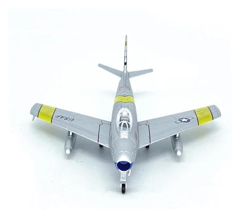 PENGJ Ferngesteuertes Flugzeug Druckguss 1:100 Amerikanischer F-86 Sabre Fighter FU-910 Simulation Legierung Flugzeugmodell Desktop-Dekorationen von PENGJ