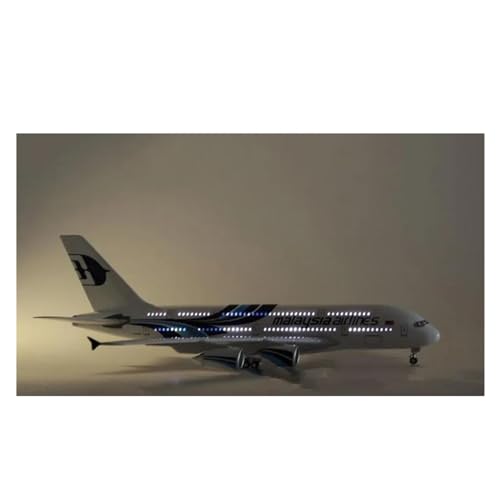 PENGJ Ferngesteuertes Flugzeug Für 380 A380 Malaysia Airline Modell Licht Rad Diecast Flugzeug Sammlung Airliner W Fahrwerk Spielzeug 1/160 50CM Luftfahrt(with light) von PENGJ