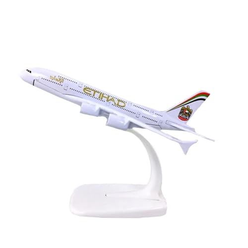 PENGJ Ferngesteuertes Flugzeug Für A380 Modell ETIHAD Airlines Flugzeug Mit Basis Druckguss Legierung Flugzeug Flugzeug Spielzeug Sammlung 14CM 1:400 von PENGJ