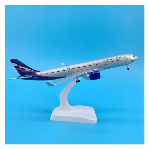 PENGJ Ferngesteuertes Flugzeug Für Aeroflot Air Russia A330 Flugzeugmodell Mit Basisfahrwerken Legierung Flugzeug Flugzeug Display Spielzeug 20CM Maßstab 1/300 von PENGJ