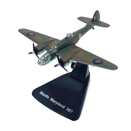 PENGJ Ferngesteuertes Flugzeug Für British Maryland Bomber Alloy Die Cast Militarized Combat Aircraft Fighter Model - Im Maßstab 1:144 von PENGJ