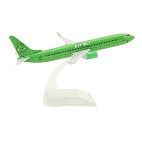 PENGJ Ferngesteuertes Flugzeug Für Green Bird Boeing B737 Metallflugzeug Flugzeugmodell Spielzeugsammlung 16CM Flugzeugmodell von PENGJ