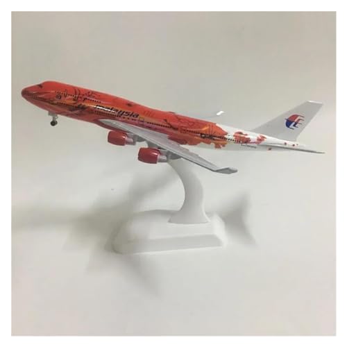 PENGJ Ferngesteuertes Flugzeug Für Malaysia Rote Blume Boeing 747 Flugzeug Modell Flugzeug Flugzeug 1:300 Diecast Metall Spielzeug 20 cm von PENGJ