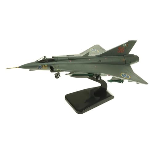 PENGJ Ferngesteuertes Flugzeug Für Saab Draken J35 10-56 Schwedische Modellflugzeuge Flugzeug Kämpfer Modell Spielzeug Sammlungen 1/72 Skala Diecast Metall Legierung von PENGJ