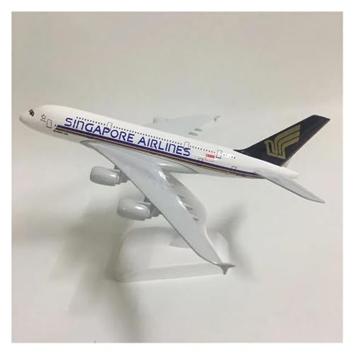 PENGJ Ferngesteuertes Flugzeug Für Singapore AIRLINES Airbus A380 Flugzeug Modellflugzeug Flugzeug 1:300 Spielzeug Aus Metalldruckguss 20 cm von PENGJ