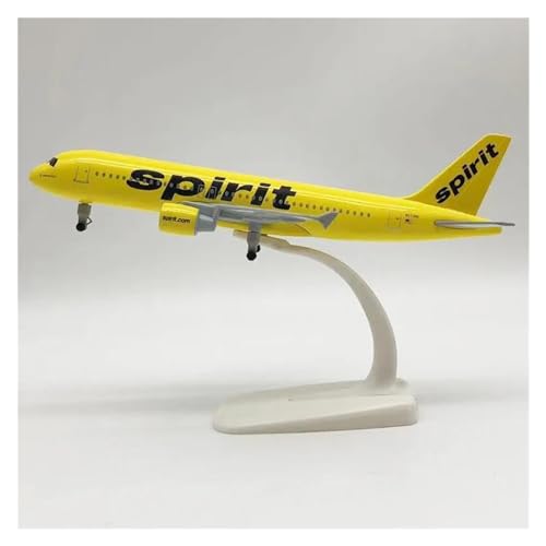 PENGJ Ferngesteuertes Flugzeug Für Spirit Airlines A320 Metall Diecast Flugzeug Modell Flugzeug Display Kid Sammeln Räder Display 20CM Flugzeuge von PENGJ