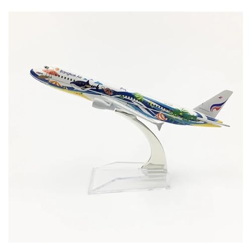 PENGJ Ferngesteuertes Flugzeug Für Thailand Bangkok Fish Airways Airlines Flugzeugmodell Aus Druckgusslegierung, 16 cm, Maßstab 1:400, Airbus A320 von PENGJ