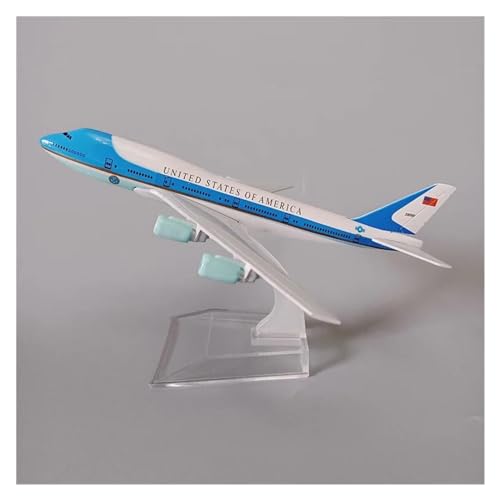 PENGJ Ferngesteuertes Flugzeug Für USA Air Force - B747 Boeing 747-8 Airlines Flugzeug Modell Airways 1/400 Druckguss Flugzeug Modell Flugzeug 16 cm von PENGJ